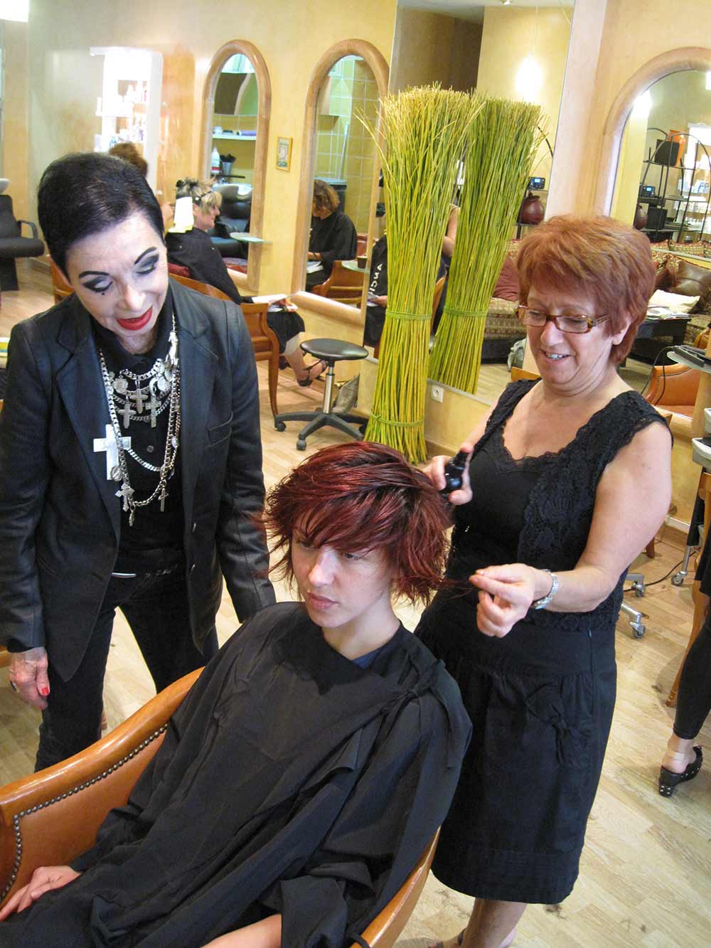 Coiffure en option
